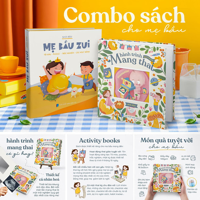 [A116] Bộ sách giúp Mẹ Bầu giảm bớt căng thẳng thai kỳ