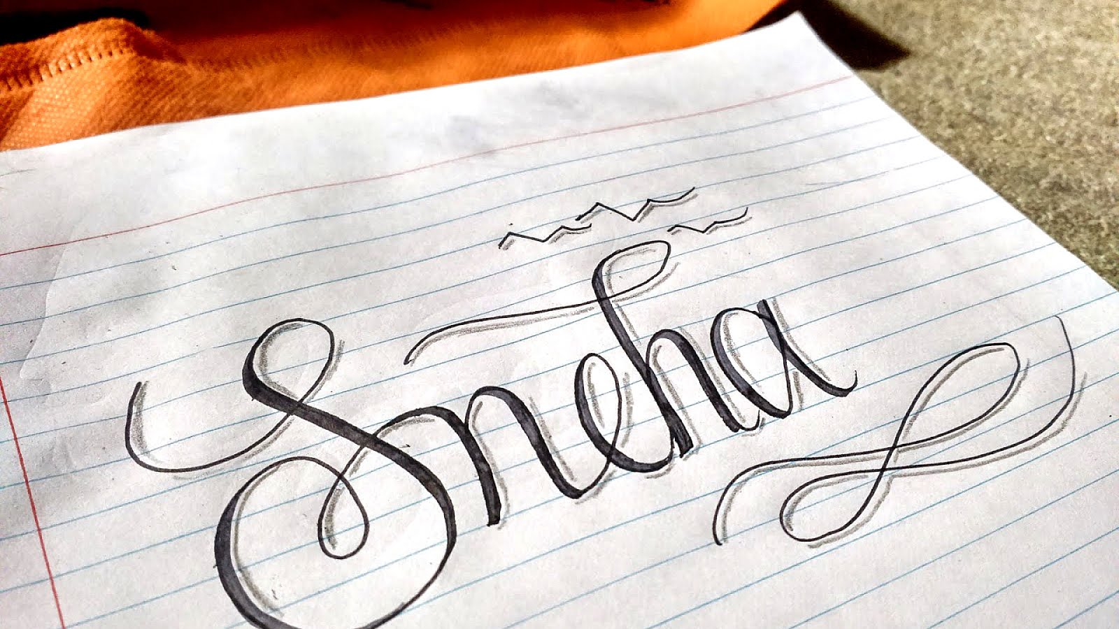write your name on a paper