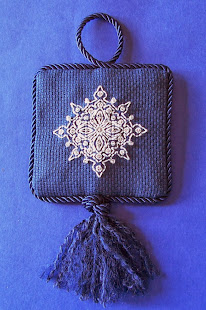 Beaded Blackwork Snowflake