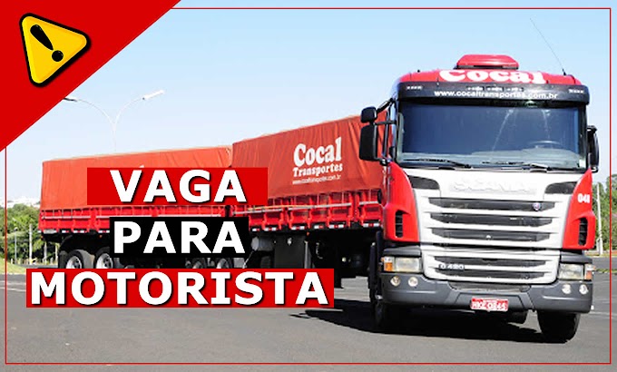 Cocal Transportes abre vagas para Motorista Carreteiro 