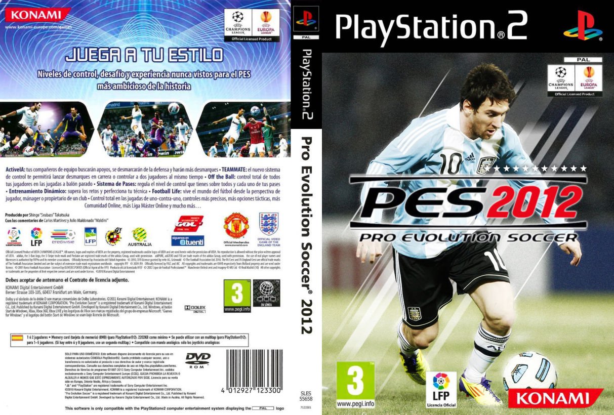 Revivendo a Nostalgia Do PS2: PES 2012- Pro Evolution Soccer DVD ISO PS2