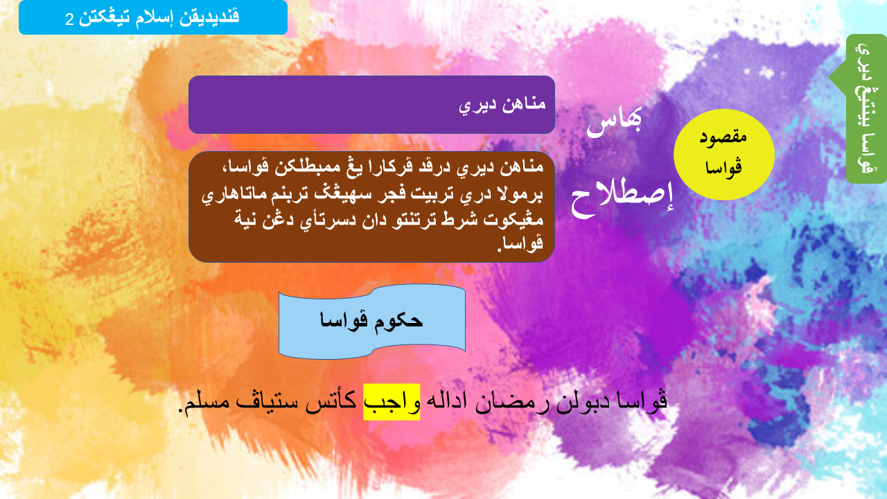 Puasa Benteng Diri Tingkatan 2