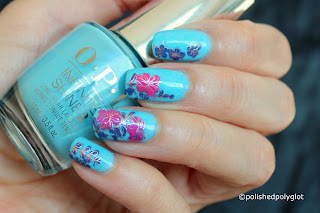 Nail Art │Floral Manicure to cheer us up! / Polished Polyglot