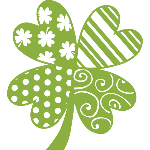 Patchwork Clover SVG Cut File Burton Avenue