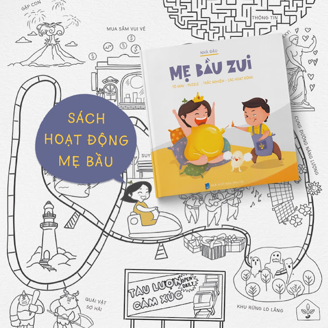 [A116] Activity book: Bộ sách thai giáo giúp Mẹ Bầu "đánh bay" stress