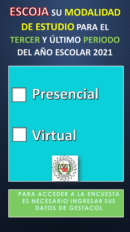 Elija la Modalidad de estudio 3er Periodo