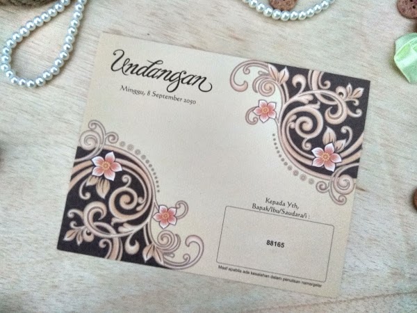 Undangan Pernikahan Erba 88165 CAKRA GRAFIKA