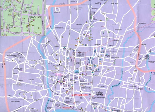 Mapas da cidade de Catmandu – Nepal