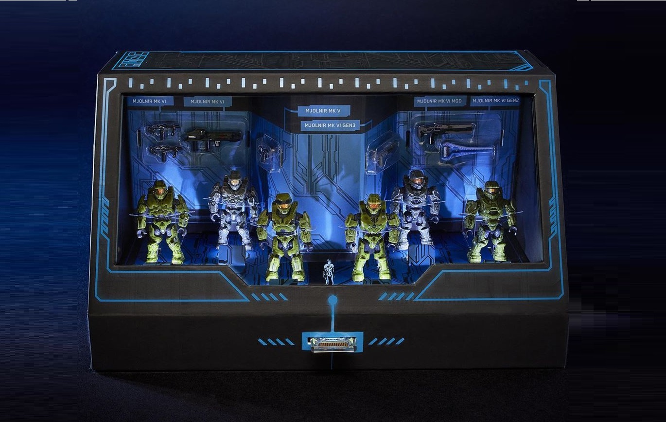 2 Mega Bloks Construx Halo Covenant Gold Elite General Wolf Mini Action Figures