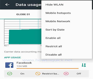 Restrict App Data Usage