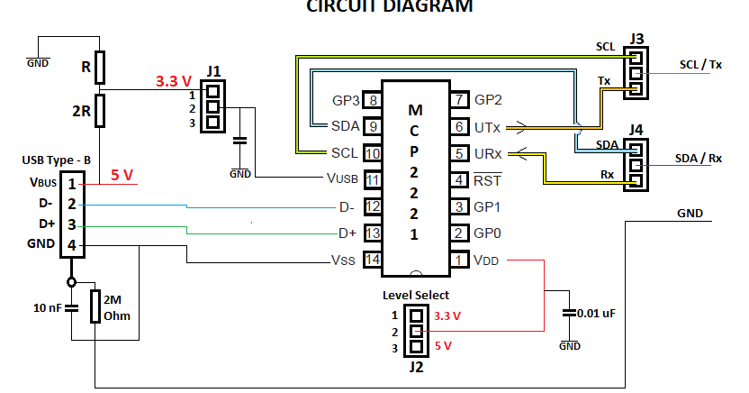 My Experiments and Results: USB to TTL Converter using MCP2221