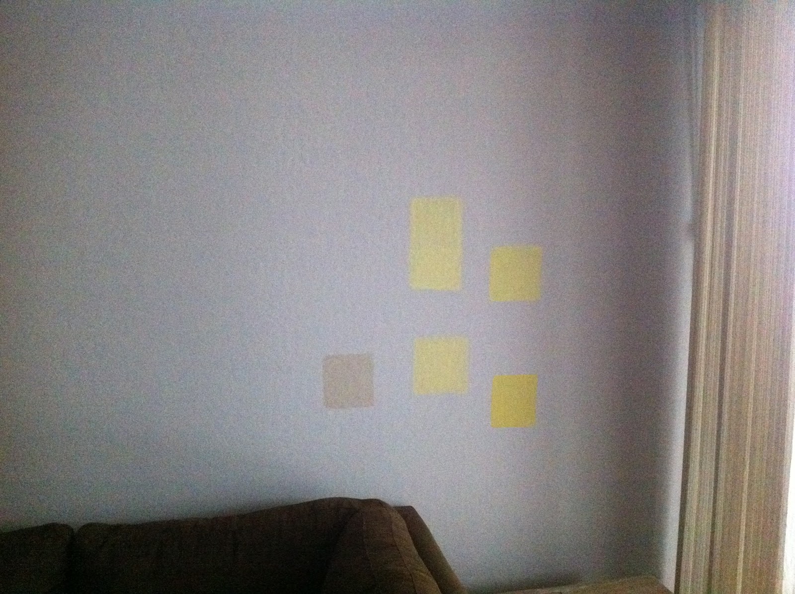 Design Meditations Paint swatches on the walls