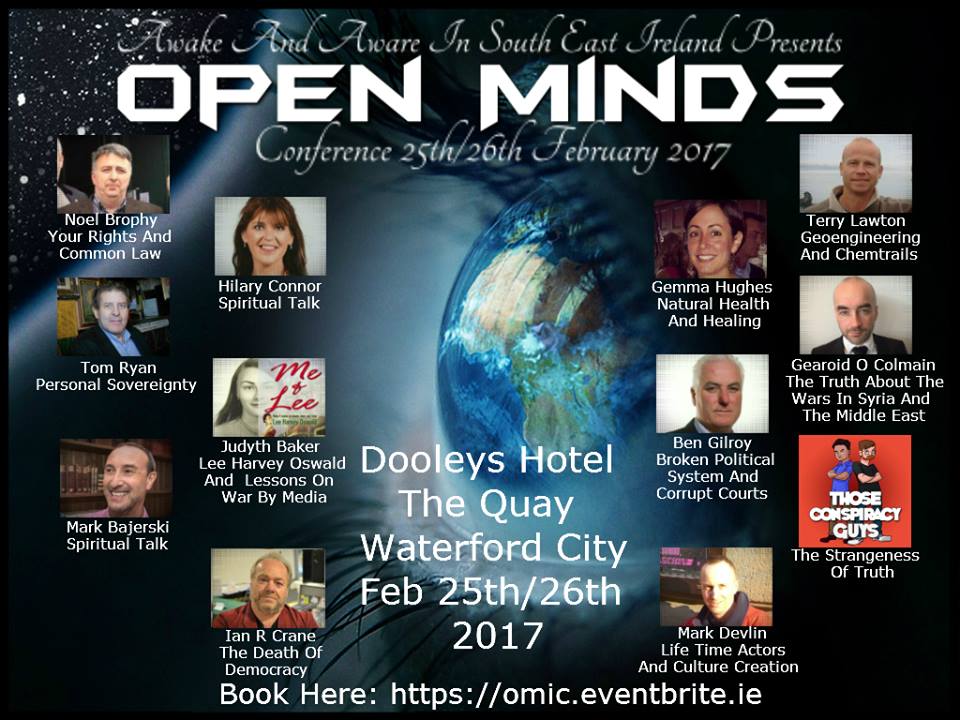 MUSICAL TRUTH ANNOUNCING THE OPEN MINDS 2017 CONFERENCE, IRELAND
