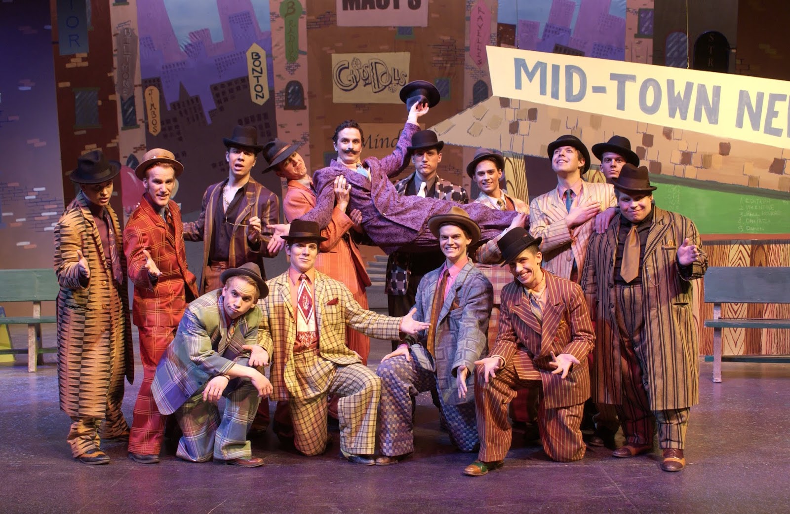 The Theatrical Designs of Gary Benson Guys and DollsSet and Costume Design