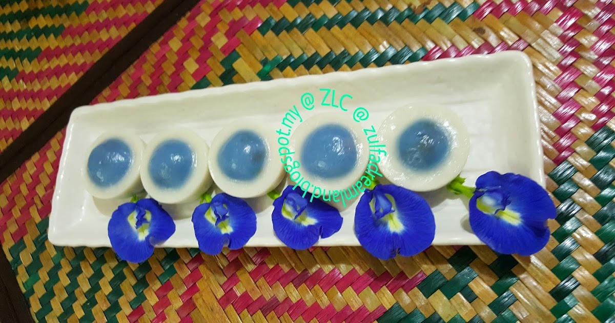 ZULFAZA LOVES COOKING: Kuih permata biru (bunga telang)