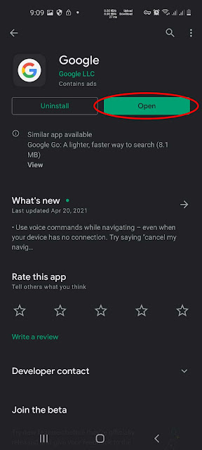 1. Buka aplikasi Google
