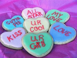 Valentine's Day Conversation Heart Cookies