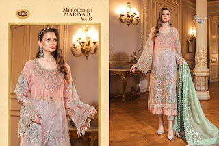 Shree Fab Mbroidered mariya b vol 12 Pakistani Suits