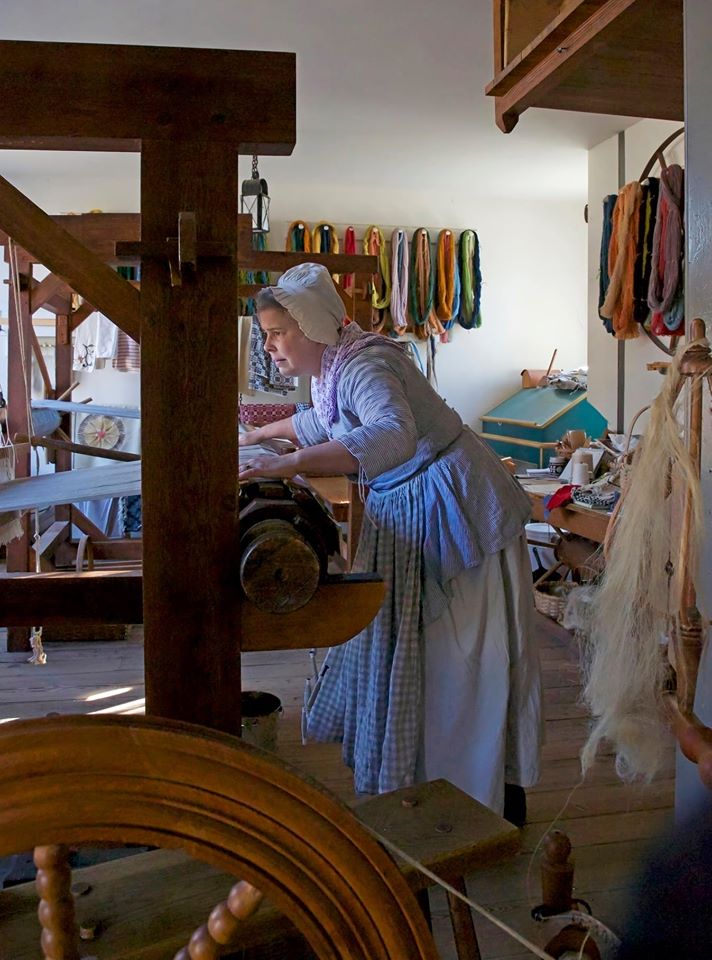 Passion for the Past 18th Century Homelife Spinning, Dyeing