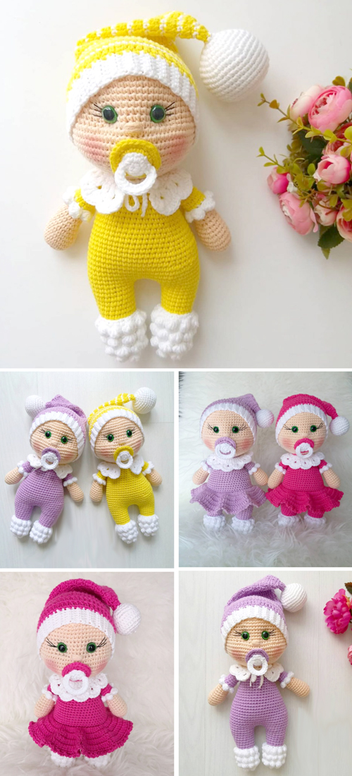 Beautiful Skills Crochet Knitting Quilting Amigurumi Doll Pacifier