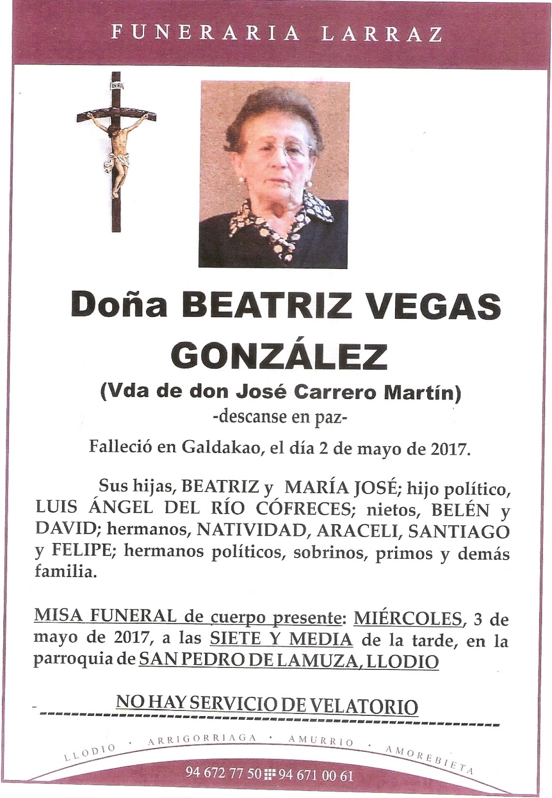 Quintanilla de Onsoña (P) NECROLÓGICA.