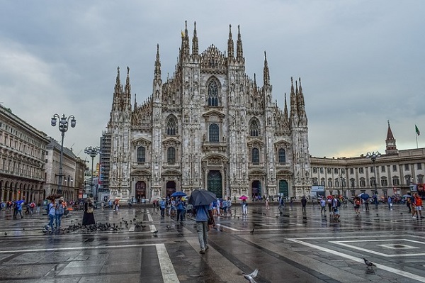 pioggia a Milano