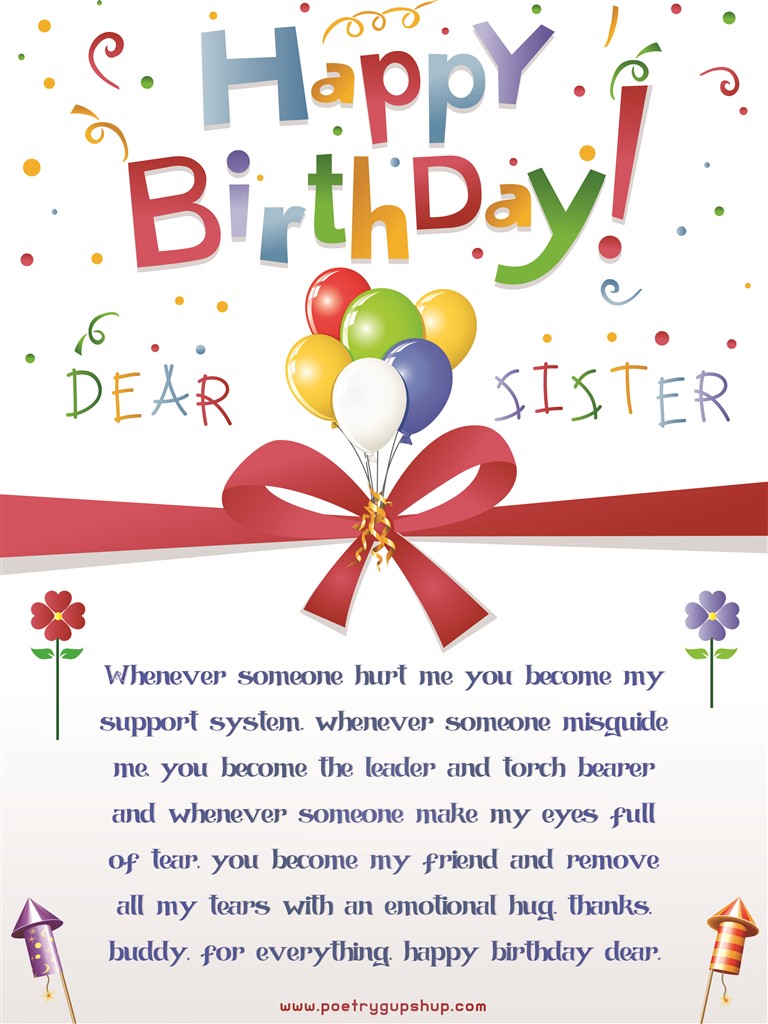 Top 50 Birthday Wishes for Sister with Beautiful Images