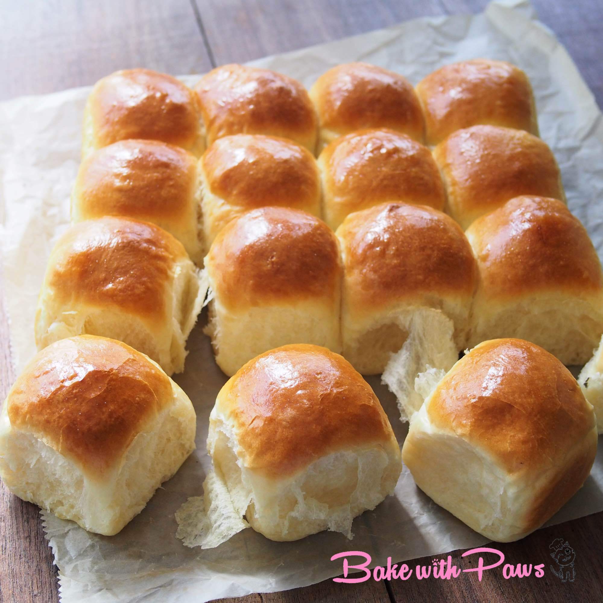Soft and Fluffy Cream Cheese Buns (Sponge Dough Method) BAKE WITH PAWS