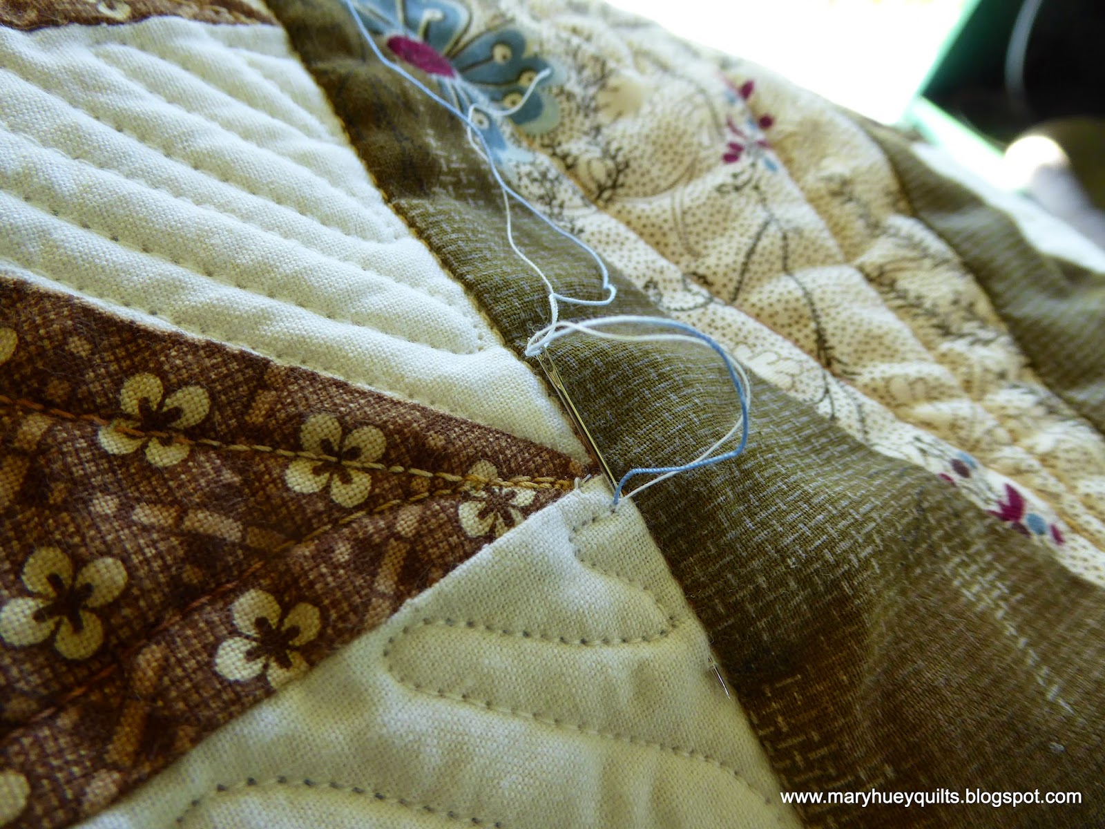 Quilting through Rosecolored Trifocals! The Finishing!