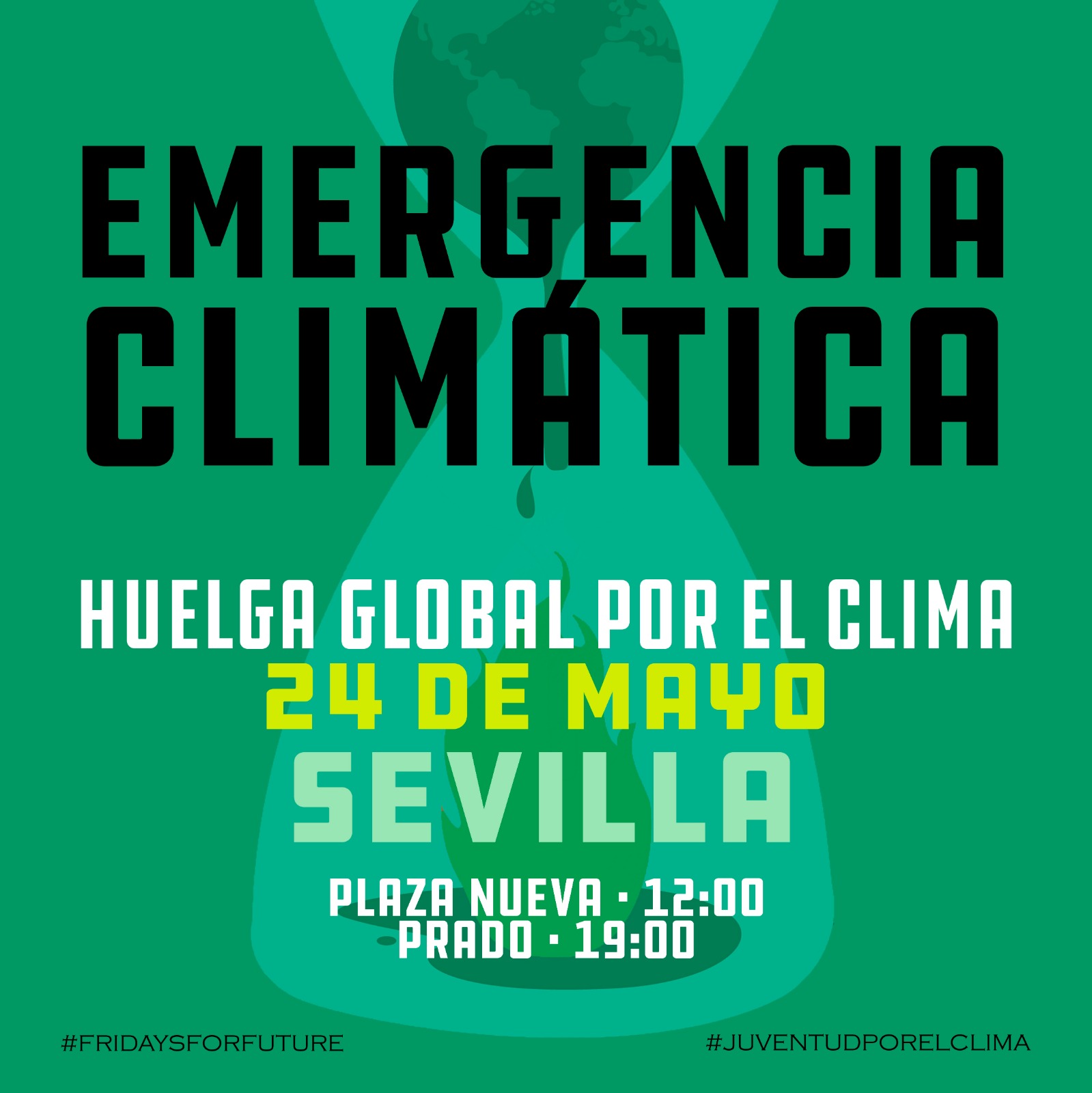 EMERGENCIA CLIMÁTICA. HUELGA GLOBAL POR EL CLIMA. 24 DE MAYO.