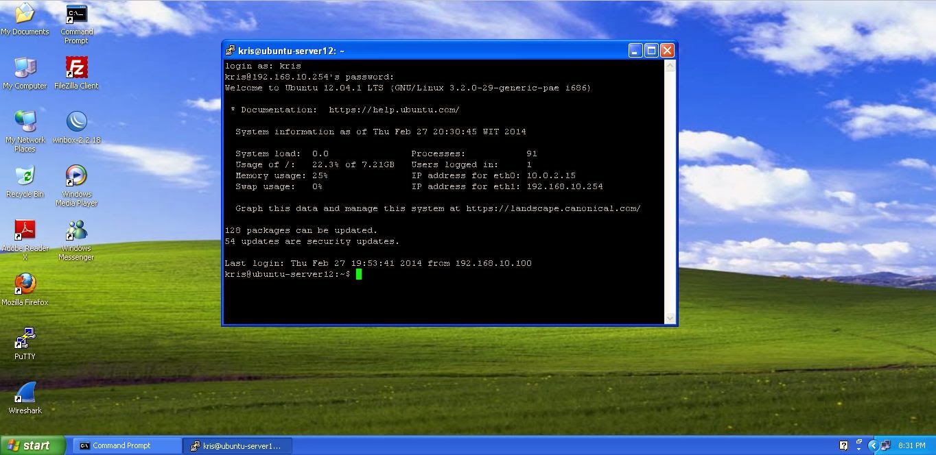 Cara Install Openssh di Ubuntu Server 12.04
