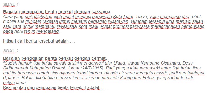 Contoh Soal Pilihan Ganda Tentang Struktur Teks Berita - Rumah Pendidikan