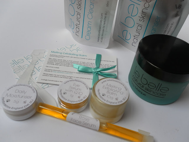 A picture of Le Belle Natural Skincare products