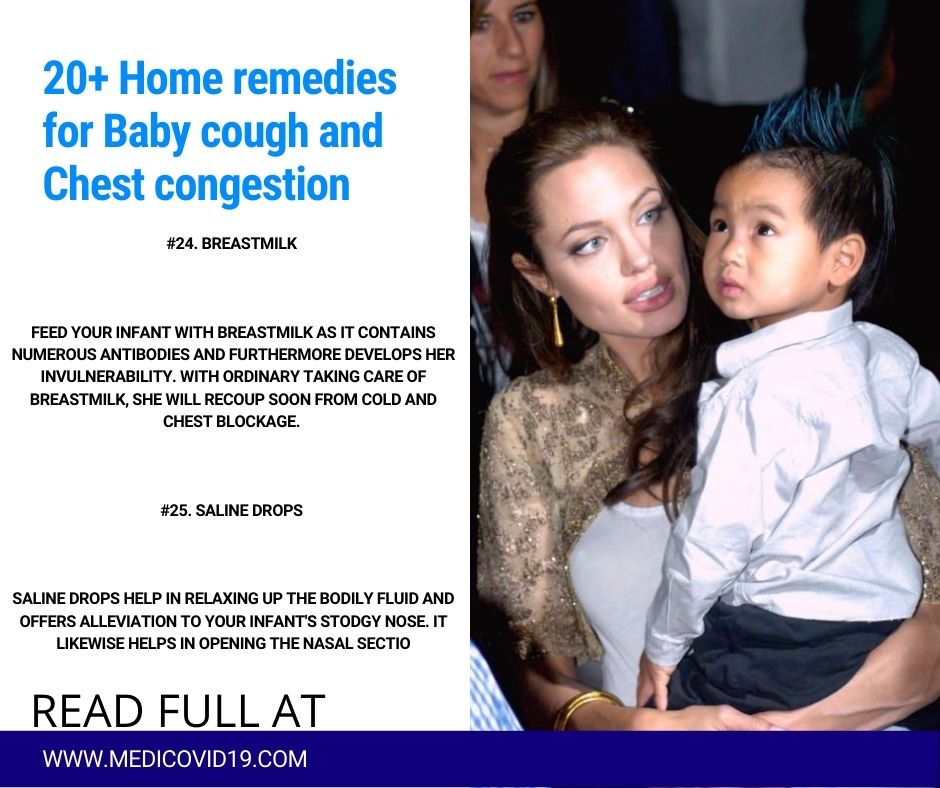 20+ Home remedies for Baby cough and Chest congestion