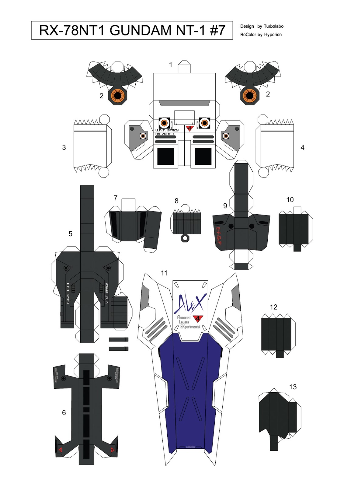 cara membuat papercraft gundam 3d: PAPERCRAFT GUNPLA
