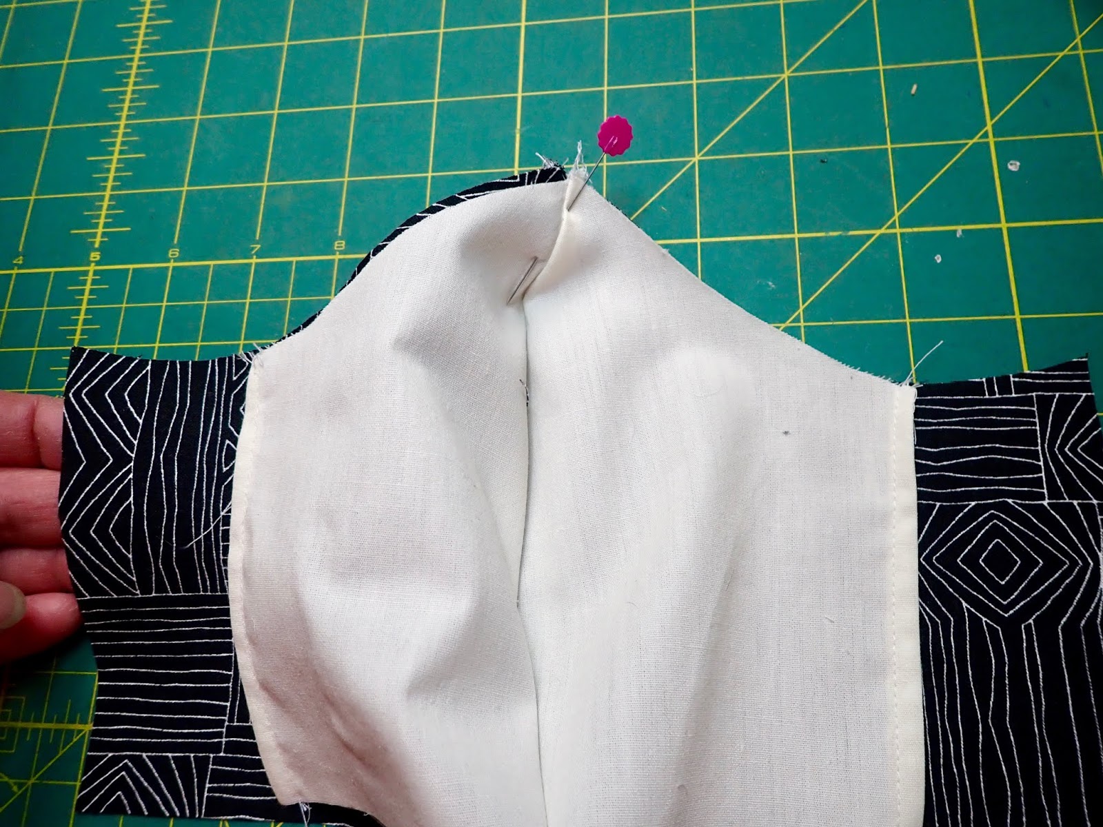 Fitted Masks with Interfacing and Pocket My Home Farm