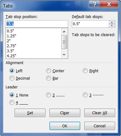 setting indents in word 2007 setting indents in word 2007