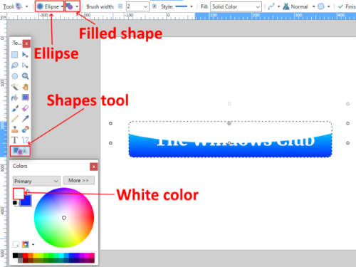 Créer un bouton dans Paint.net 14