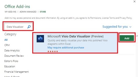 โปรแกรมเสริม Data Visualizer สำหรับ Excel