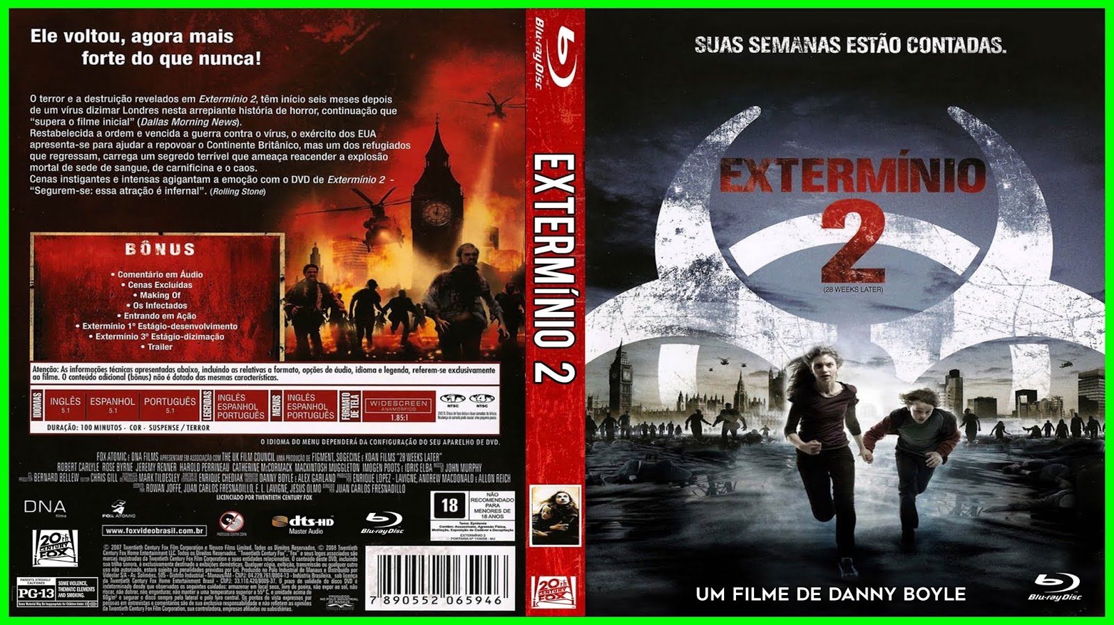 CAPAS DVDR GRATIS Extermínio 2 (2007) Blu Ray