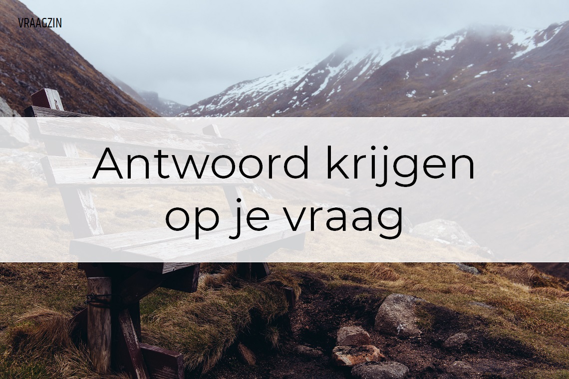 Tip Let op dat je vraag