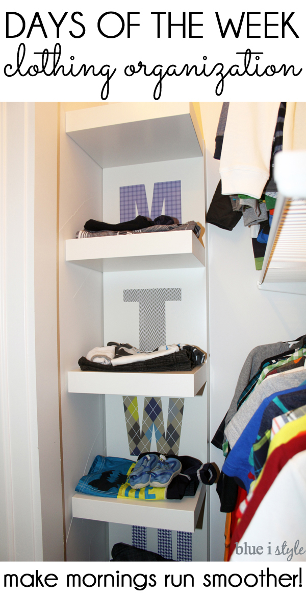 with style} Days of the Week Clothing Organization + Free