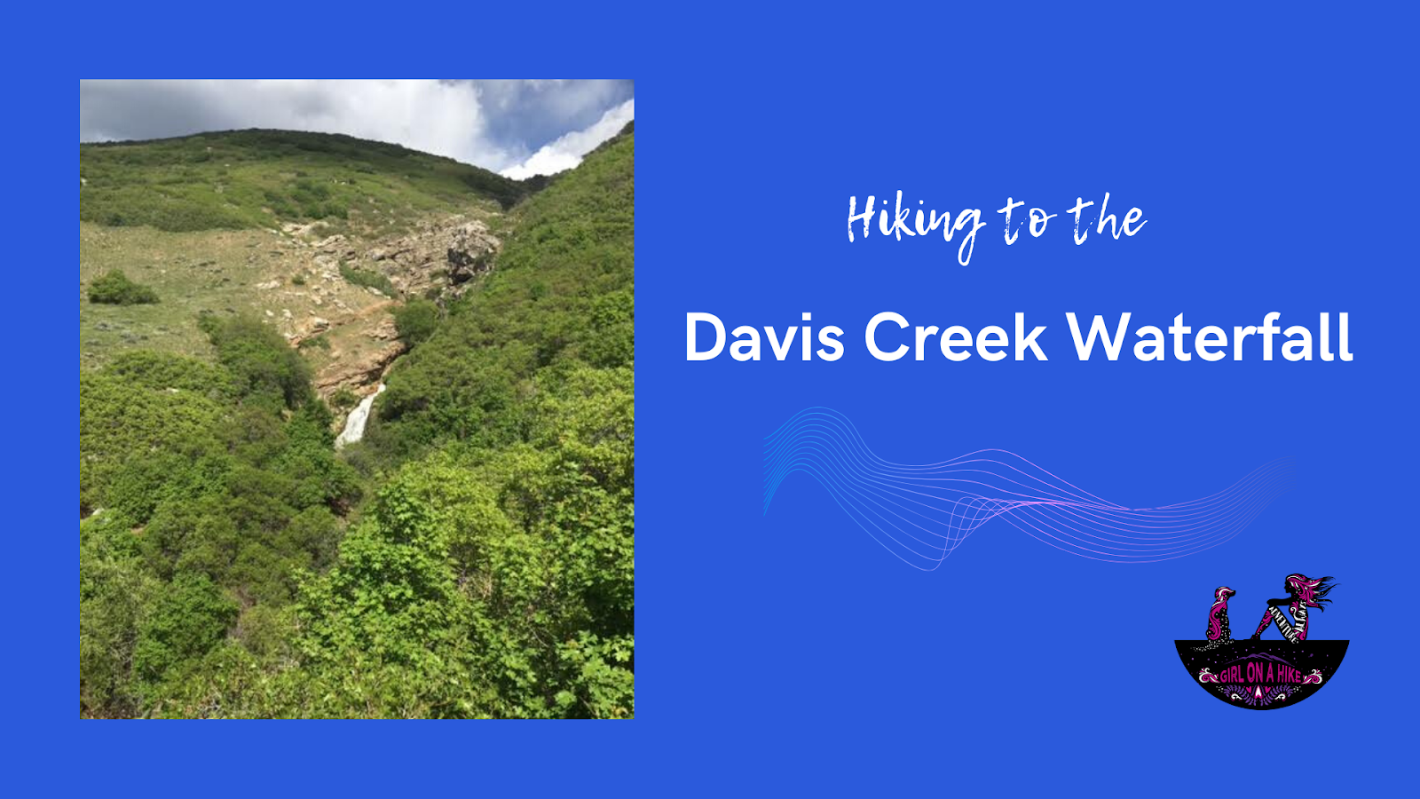 Davis Creek Waterfall Girl on a Hike