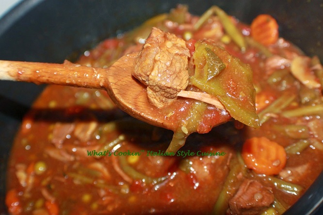 String Bean Stew with beef or venison
