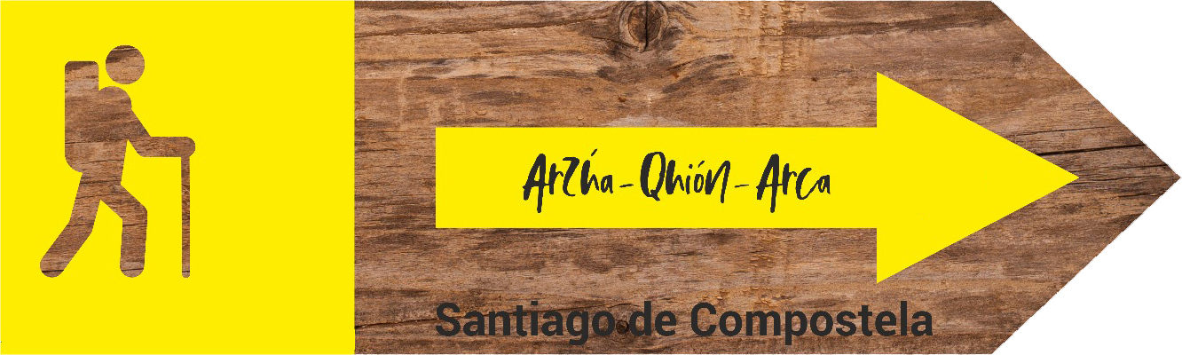 Penultimate Historic Stage of the way of Saint James, the french Way Arzúa Quión Arca