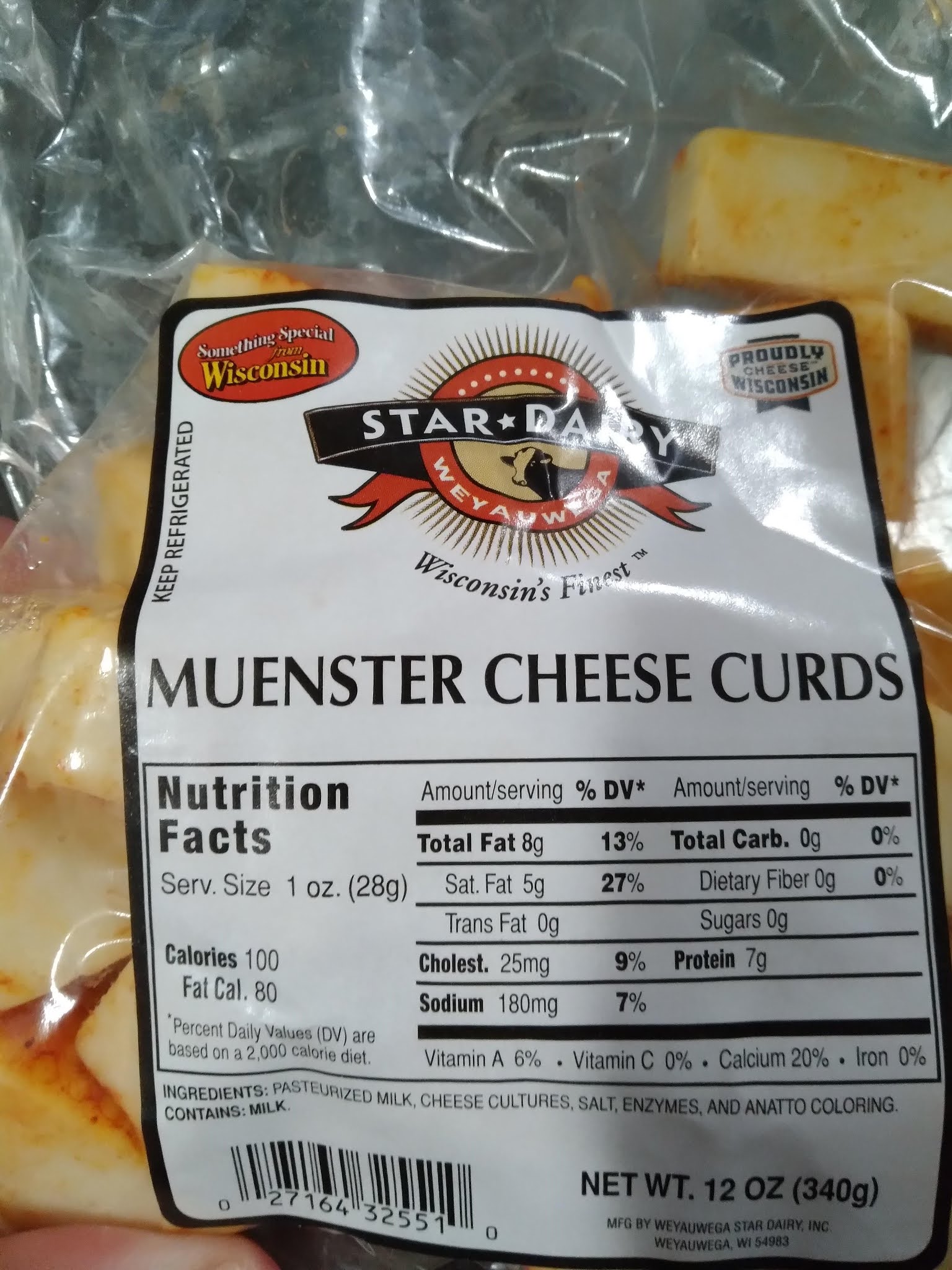 Star Dairy Muenster Cheese Curds