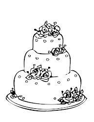 cake coloring pages round cakes printable drawing princess sketch disney para gateau spongebob
