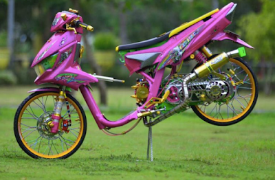 Modifikasi AirBrush Mio Soul Motor