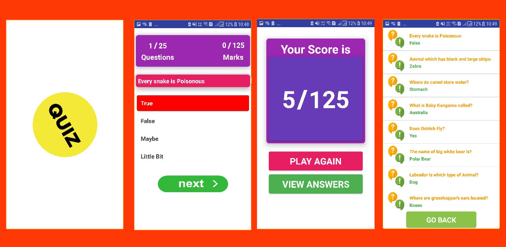 Free Download aia free Offline Quiz App for kodular