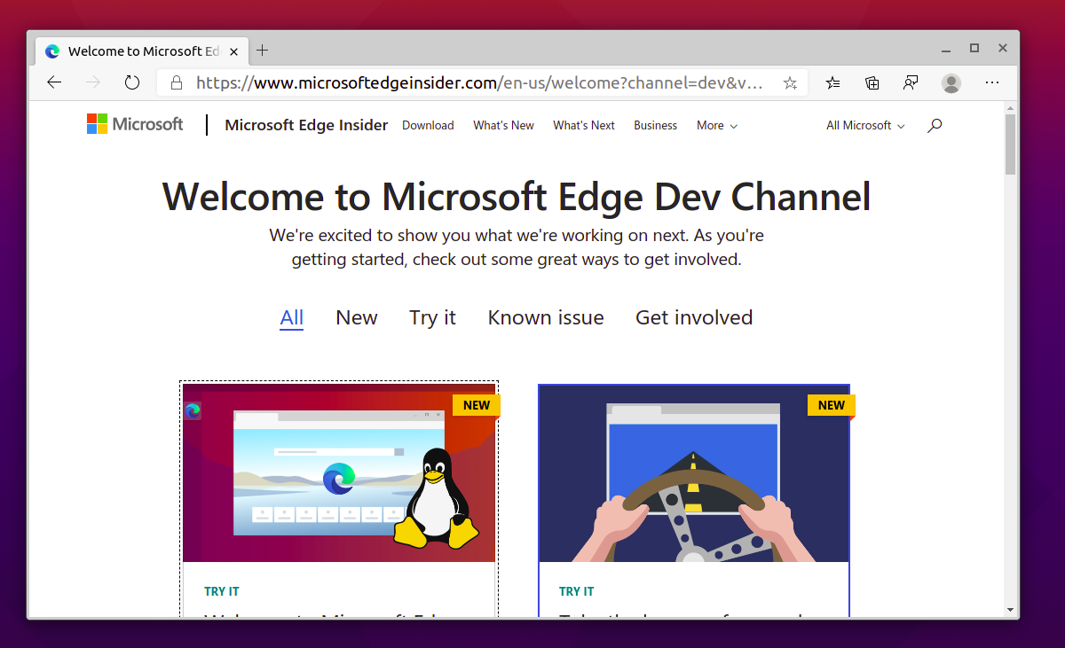 Microsoft Edge For Linux